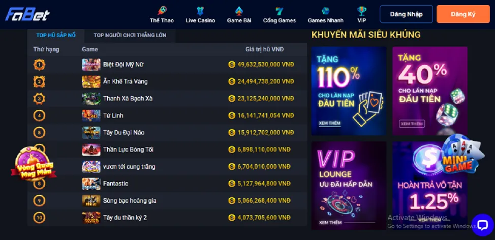Ưu Đãi Casino Trực Tuyến 89bet1